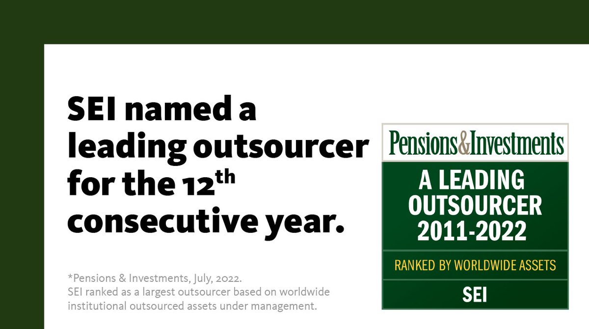 There’s value in experience. We’re proud to be named a Leading Outsourcer by <a href="/pensionsnews/">Pensions & Investments</a> for the 12th year in a row. #12yearannivsary #OCIO #pensionsandinvestments #investmentoutsourcing pionline.com/interactive/la…
