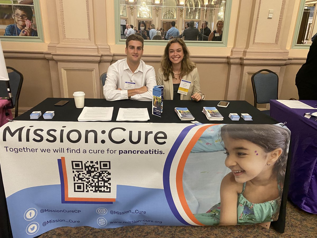 Our fabulous interns Lara Cheeseman and Spencer Gallant at the Mission: Cure table. Come visit. #pancreasfest