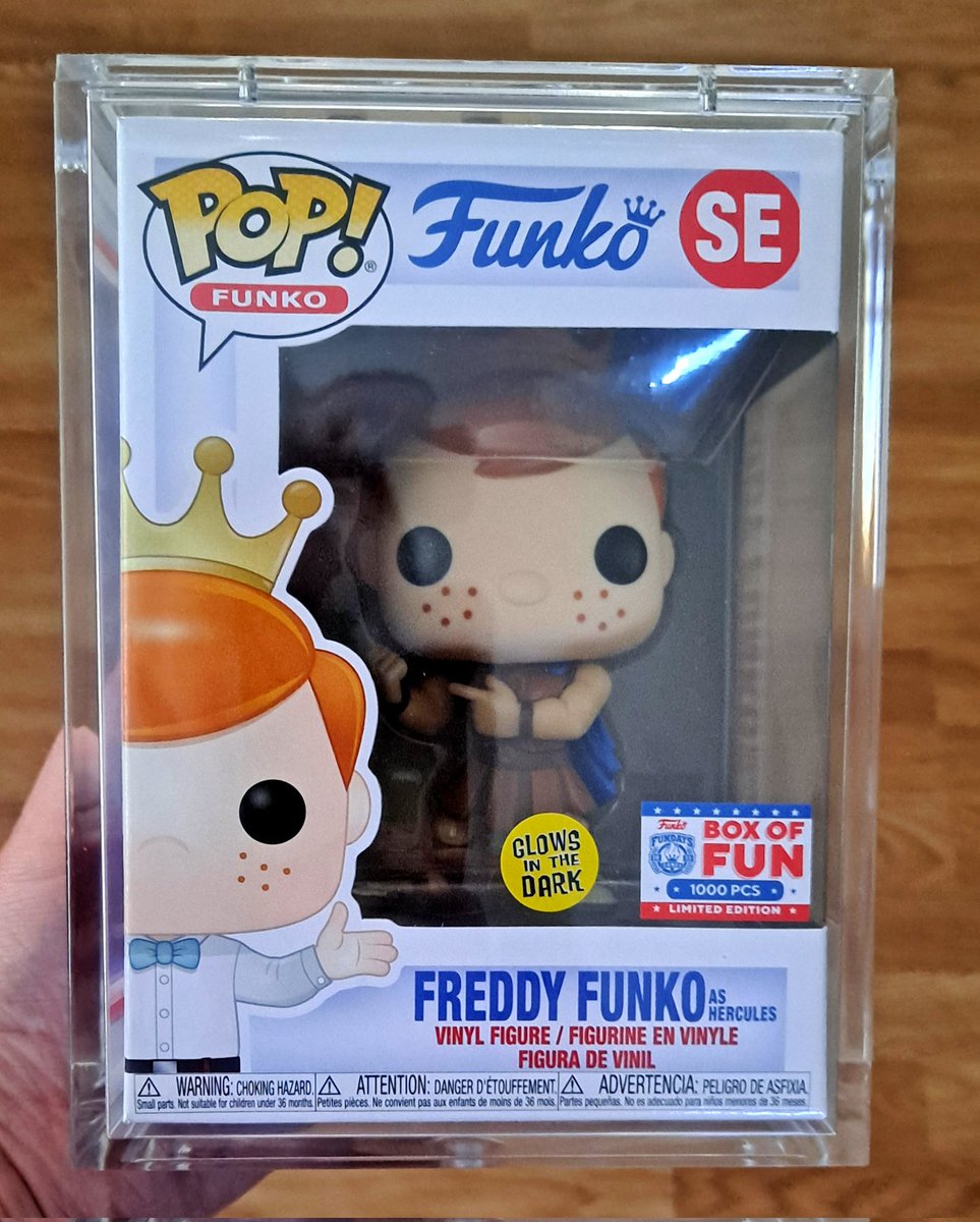 Kryptonite1938's tweet photo. If anyone who doesn't want their 2k GITD Darth Maul, I'm willing to trade this 1k #FreddyFunko as Hercules from last year's BOF for one. It's MINT &amp; will send extra photos if anyone is interested... DM me at anytime please  @Comic_Con  #Funko #BoxOfFun #BoxOfFun2022 #FunkoFunatic https://t.co/ZENO3ecI4P