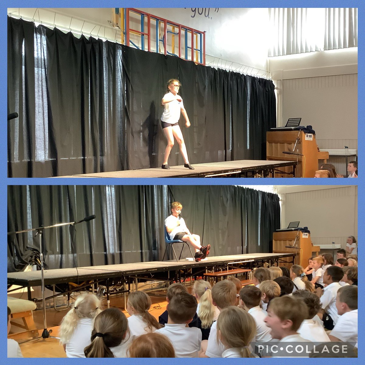 OSJ_Y4O's tweet photo. Our two entries for the school talent show today. A comedy sketch that had everyone laughing and an upbeat dance. Well done to both! https://t.co/zTsjq8NpCp