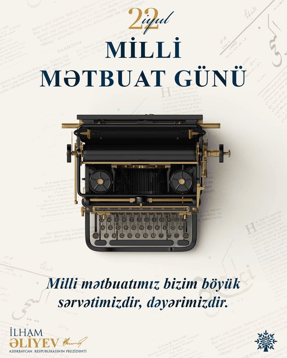 YAP_1992's tweet photo. Bu gün Azərbaycan Milli Mətbuatının yaranmasından 147 il ötür

https://t.co/gwz9fIW4Xo https://t.co/S9KGmlswRf