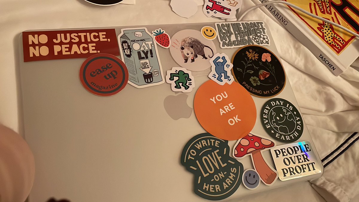 update: @ societal stickers on etsy, @TWLOHA, @ stay at home club on insta, various redbubbles, me ;), @themaine and @easeupmag