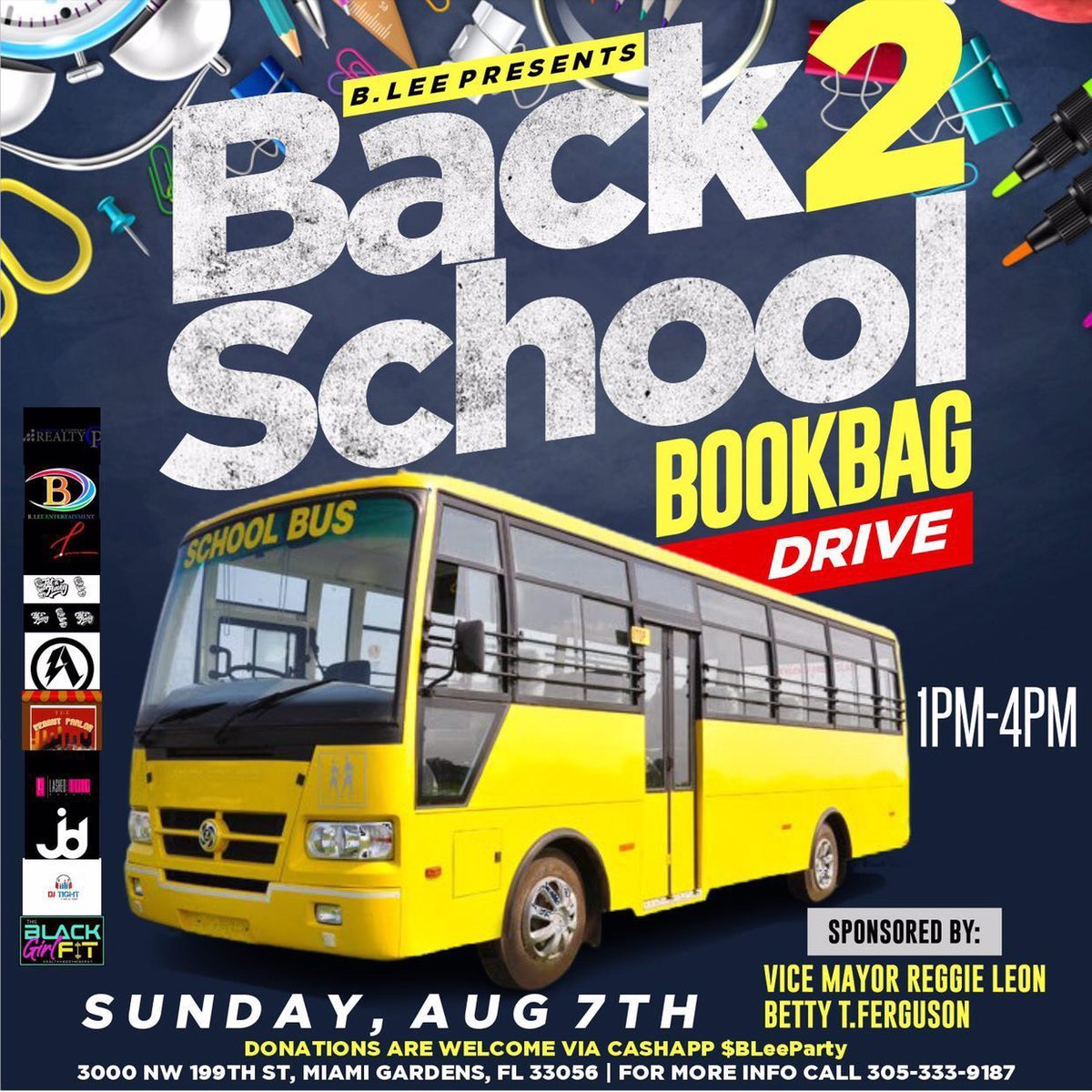 Hy_LoNews's tweet photo. Hy-Lo News is happy to be the official media partner for B. Lee Entertainment and Vice Mayor Reggie Leon's 8th Annual Back to School supply drive. Donations can be made via Cash App at $BLeeParty.
#BLeeGives #BLeeEnt #BacktoSchool #BacktoSchool #HyloNews https://t.co/GK7PUmiiuc