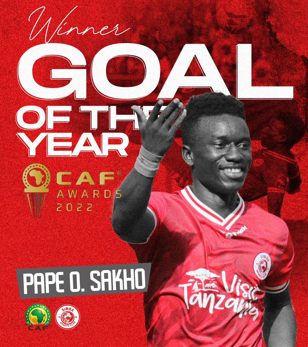YESSSSSS 🤩🤩🤩

Hongera sana @ousmane10_sakho 💪 #CAFAwards2022 #NguvuMoja