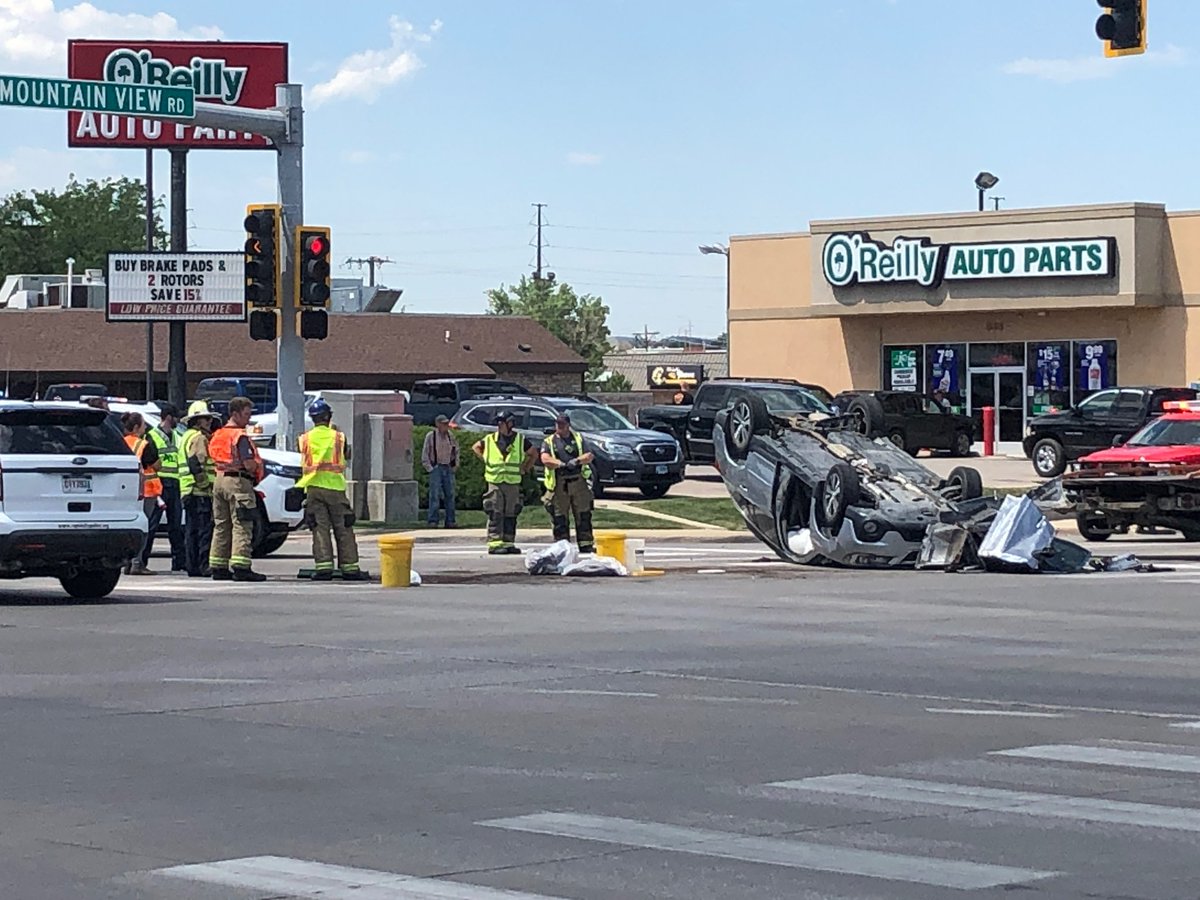 A serious crash at the intersection of West Main Street and Mountain View Road sent two people to the hospital, according to the Rapid City Fire Department. Traffic is backed up around the area; detours are recommended. Expecting more information soon from Rapid City Police.