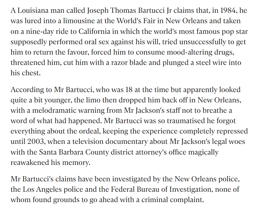 MJJRepository's tweet photo. On this day in 2005, MJ was admonished for ignoring Joseph Bartucci's case.

A tale of a limo kidnapping &amp; abuse—he'd never met MJ and was in different state during timeline.

MJ still suffered $10k fine &amp; $50k+ in lawyer fees.

False accusers deserve more serious repercussions. https://t.co/NF1OYSBwBI