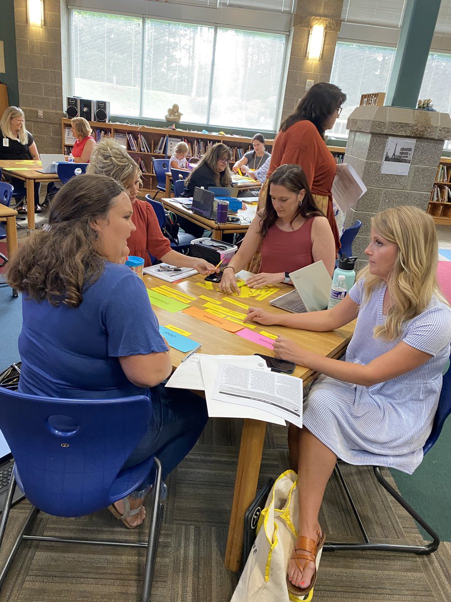 Amazing couple of days with Henderson County school teams working on what literacy looks like in their schools today and where they need to go in the future! Love working with my Western partner Kelly Pratt!
