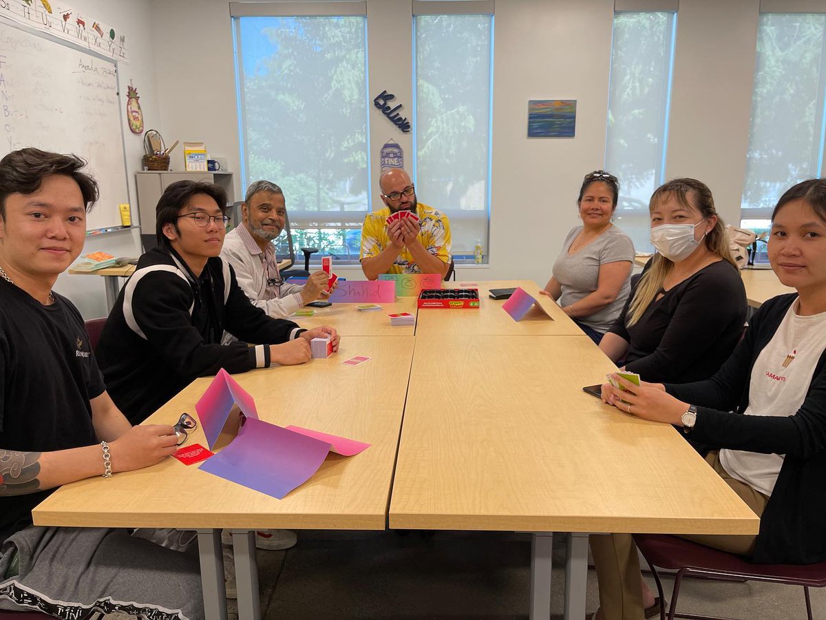 TCH1910's tweet photo. We do all kinds of lessons in our ELA classes. Here are students played Apples to Apples to help understand certain words and had a great time as well.
#TCH #ELAclasses #educationservices https://t.co/Jpi4G68Bee