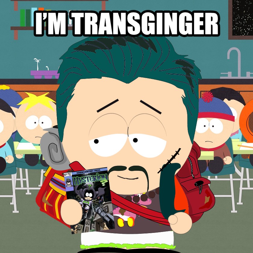 SouthGenerator's tweet photo. What are your thoughts on this picture? #SouthPark #Avatar #Generator #Back #Torso #Shoes #Underwear #HeadLine #Armlines #Main #Trim #Shirt #Sleeves #Notint #Head #front #Mouth #Eyes #Highlights #Lines #ImTransginger https://t.co/e0VoxTS36d