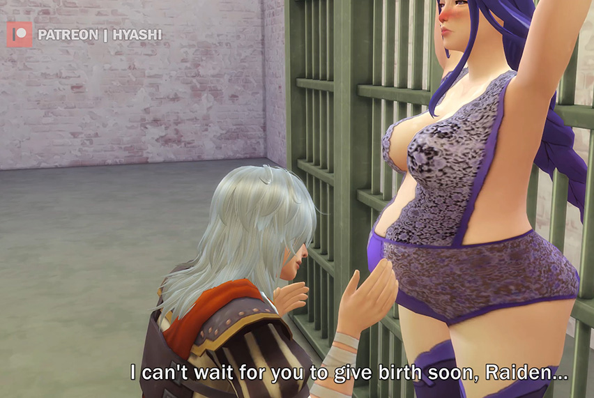 hyashi121's tweet photo. Breeder Raiden - Animation out Tomorrow for my Jul patrons! Back story: Raiden Shogun's kidnapped and impregnated against her will by Itto, who sees Raiden as the key to making the strongest babies in Inazuma!  🤤

#genshinimpactnsfw https://t.co/101coNiDaq