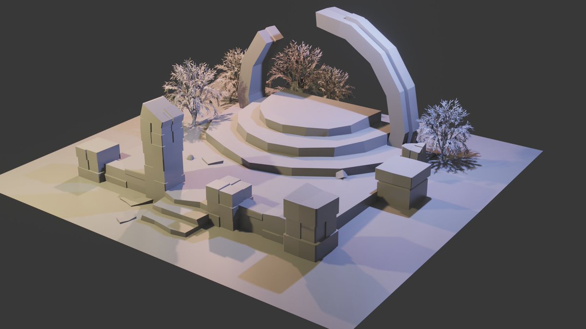 3d_javi's tweet photo. GA, new project in a state of blocking, I hope you like it, it is inspired by a concept of SephirohtArt.
#3D #3dart #blender #B3D #blender3d #lowpoly #lowpoly3d   #render3d #VisualArt #animation #NFTs #Metaverse #NFT #NFTCommunity https://t.co/7J95MywYNn