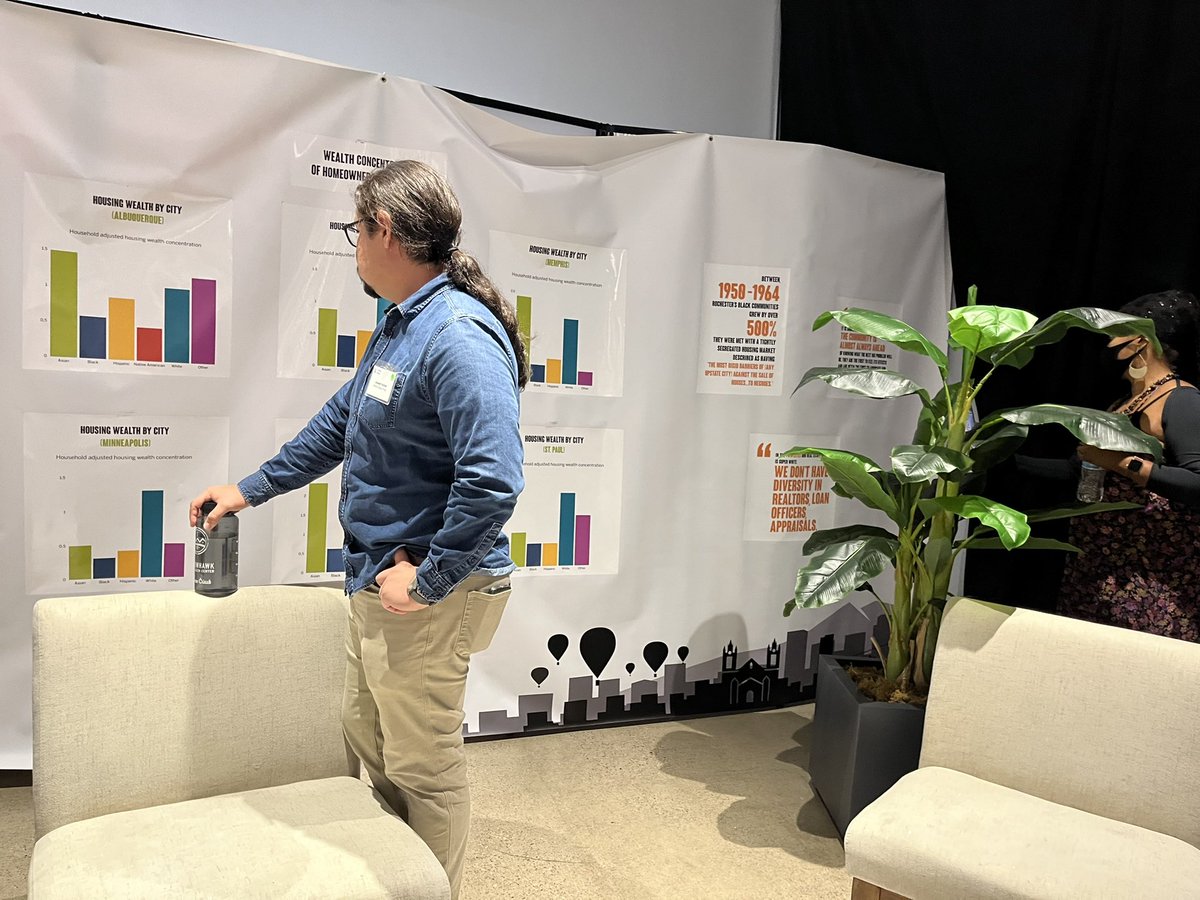 In this afternoon’s data walk by <a href="/urbaninstitute/">Urban Institute</a>, <a href="/FSGtweets/">FSG</a>, @MASSDesignLab, <a href="/Gumbo_Media/">Gumbo Media</a>, and <a href="/3rdSpaceCLE/">ThirdSpace Action Lab</a>, convening participants were given context on racial wealth gap data in order to build a vision for legacy, prosperity, and intercultural solidarity. #CTGConvening