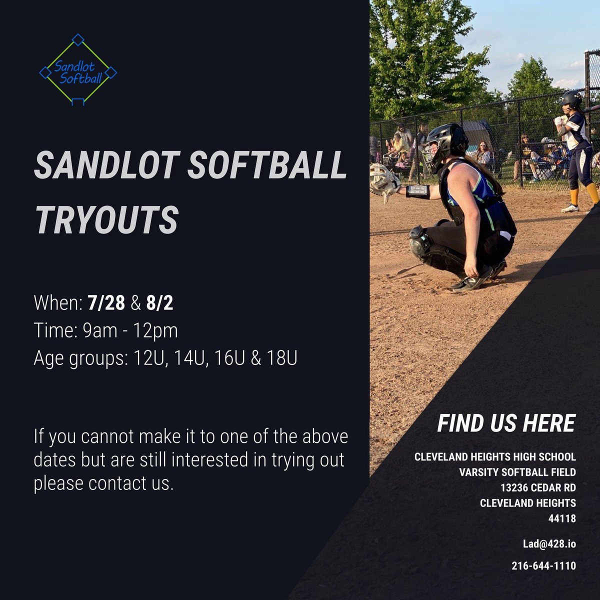 428Athletics's tweet photo. Our 428 Athletics Baseball and Sandlot Softball tryouts are fast approaching us ✨

Register via the links below ⬇️

⚾️ Baseball: https://t.co/ENtt0WD9mS

🥎 Softball: https://t.co/goZat0GvJQ https://t.co/aGeDuVXuhg