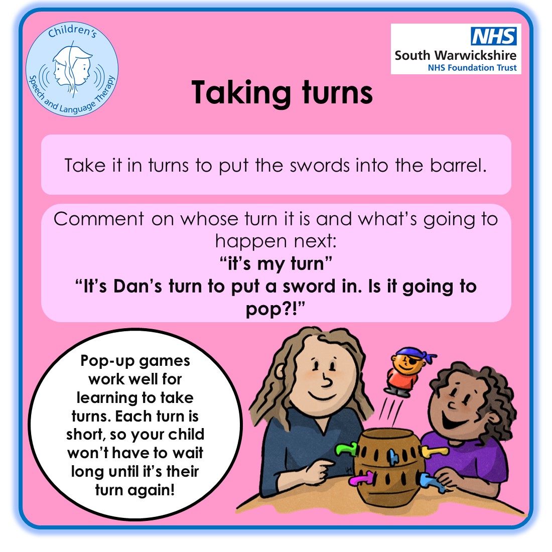 WarwickshireSLT's tweet photo. It's week one of this years Summer Student Take-Over - this weeks Toys for Talking is: Pop up Toys.
@nhsswft @timetotalkwarks @RCSLT @SLTatBCU https://t.co/Z45NxHKtIh