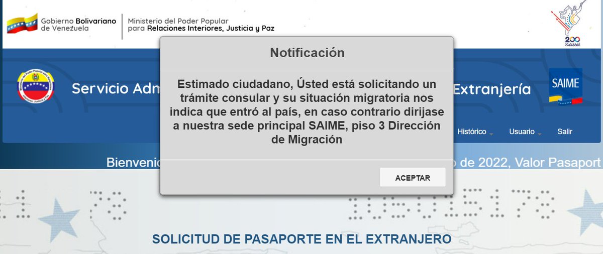 _Yeferson's tweet photo. Salí del país hace 4 años, me sellaron en frontera, ahora con la nueva pag del Saime "entré al país", y si no entré al país tengo que ir a la sede principal EN VENEZUELA para regular este error migratorio de ellos. Que absurdo!! https://t.co/Qn0mCg4EGd