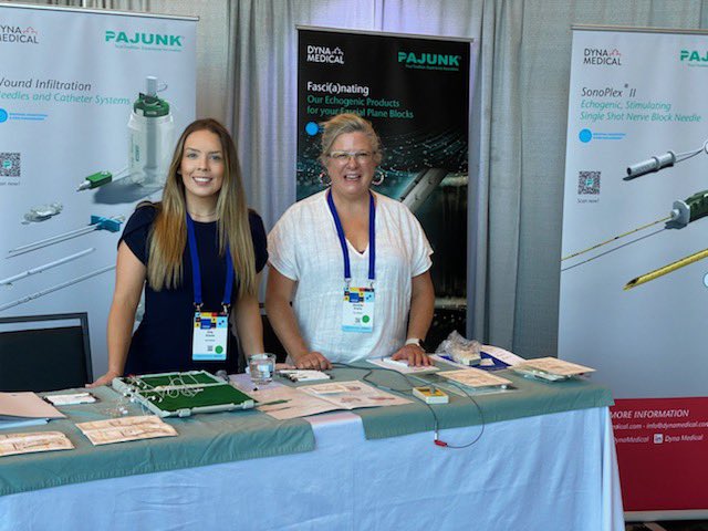DynaMedical's tweet photo. So excited to be at our first #VeterinaryMedicine conference #CVMAconv @TheCVMA! 

#Ultrasound guided #regionalanesthesia is taking off in Veterinary practices across 🇨🇦. 

Stop by and check out @Pajunk_Global’s #echogenic block needles with incredible US visibility! https://t.co/GoviRHi1EU