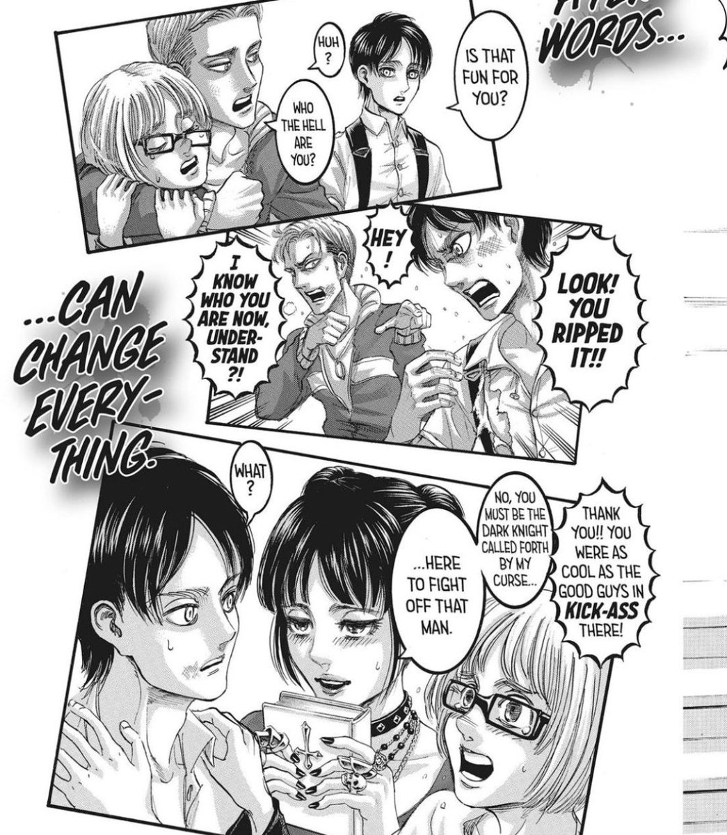 ereminfolder's tweet image. eren protecting armin in attack on school castes &amp;gt;&amp;gt;