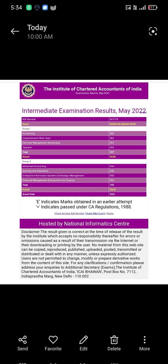Krishpatel091's tweet photo. Finally CA finalist 🕉️🙏🏾
@neerajarora91 sir ap nhi hote to hm idhar nhi kidhar k bhi nhi hote... Thank you so much neeraj sir, vo last last me apka support through YouTube bs vhi kam aya ..❤️❤️🙏🏾
#Caintermediate
#caresults https://t.co/XuoA5Cgfxo