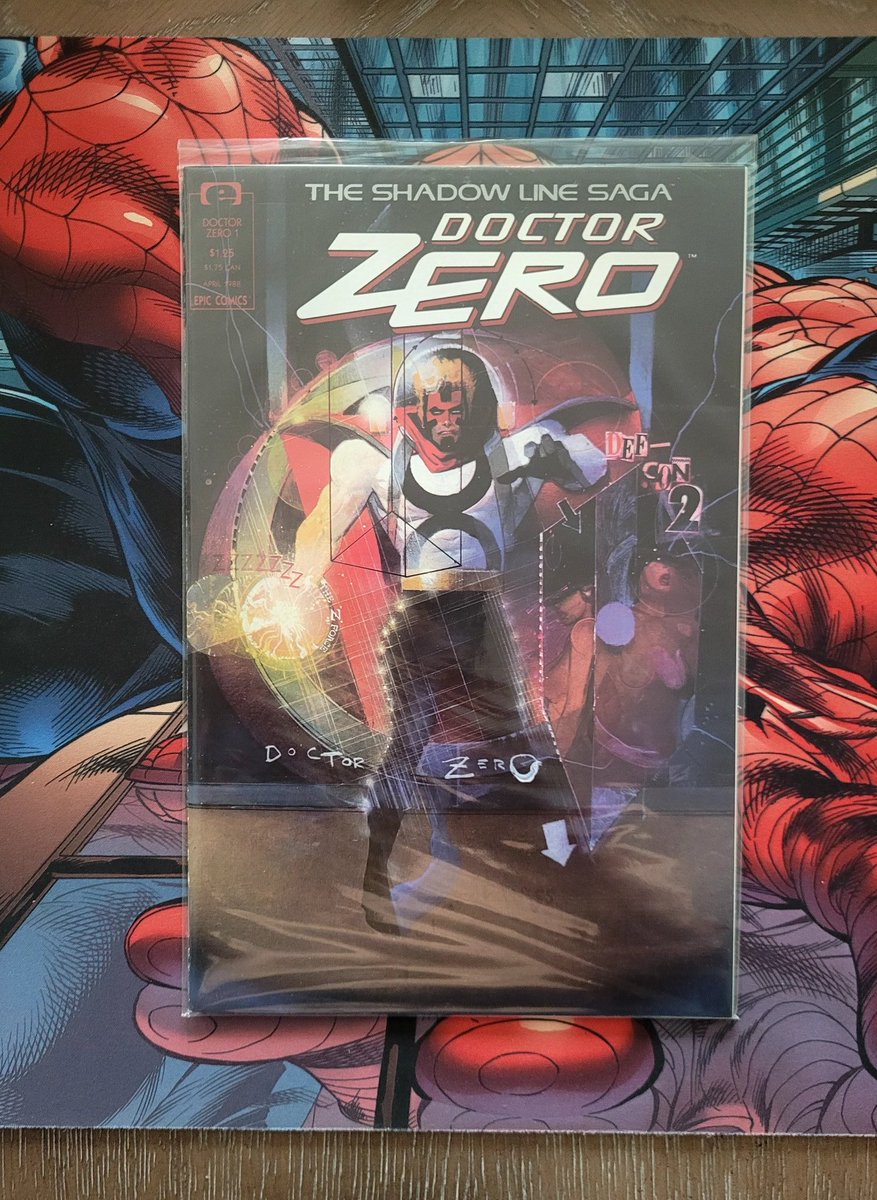 Apollokid3000's tweet photo. The Shadow Line Saga #DoctorZero #1 cover by Bill Sienkiewicz.

#EpicComics
#MarvelComics
@epiccomics
#OldComicBookDay

@sinKEVitch @SienkiewiczArt https://t.co/PA5PW85oGo