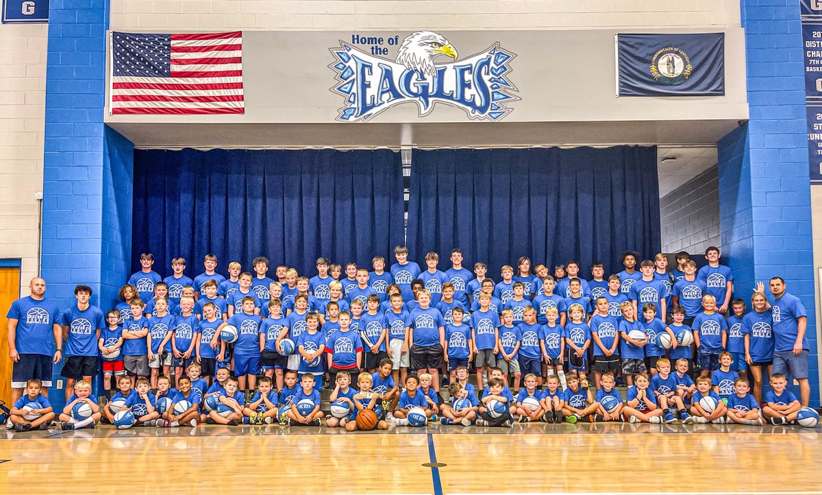 Really proud of our players for being good role models this week for our young Eagles!!   This group worked really hard all week. Coach Kimbler and Zoey had a great week with the K-2 guys!!!  Good job Eagles!!  #IAGDTBAE