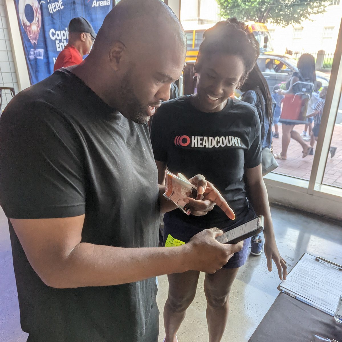 Kicking off our <a href="/MSE/">Monumental Sports & Entertainment</a> partnership today at the <a href="/WashMystics/">Washington Mystics</a> vs. New York Liberty game at <a href="/CapitalOneArena/">Capital One Arena</a> 🏀

Missed us? We'll be back at every game this season - registering and educating voters. 

#Mystics25
