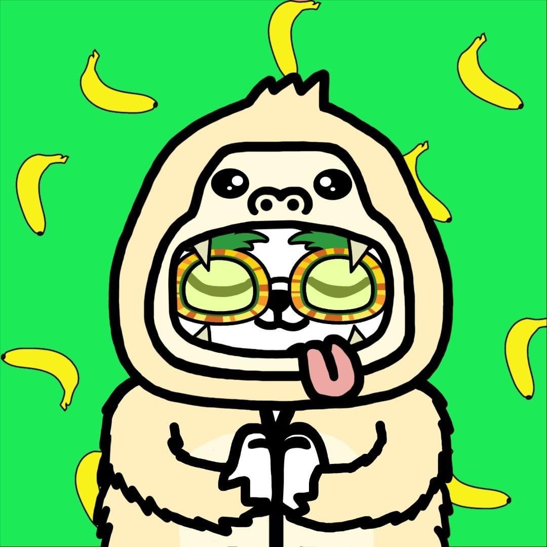 FEverythingCats's tweet photo. Hope everyone is enjoying their summerbreak like this Praying Ape 🙈☀️  
#BNB #Binance #NFT https://t.co/vbg9ydIozw