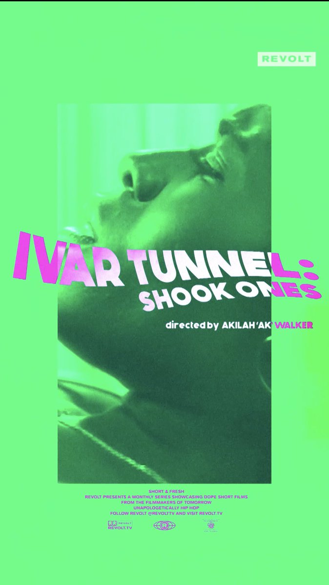 AKtheWayy's tweet photo. My short film ‘Ivar Tunnel: Shook Ones’ is getting its television debut this Friday on @revolttv on #ShortandFresh as 1 of 3 curated films by a New Wave of Filmmakers! Tune in @ 7pm PT/ 10pm ET check your local listings! WE ON TV! ❤️#IvarTunnelShookOnes #Revolt #AkilahAKWalker https://t.co/OULgbqVrzr