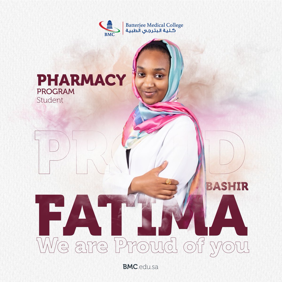 Bmcjed's tweet photo. Our student “ Fatima “ We Are PROUD Of You ..
#bmcstudents https://t.co/sAdn0HpOkZ