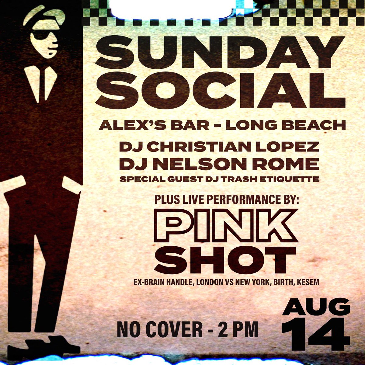 PinkShotMusic's tweet image. AUGUST 14th. @alexsbar FREE. Be there.
#losangelespostpunk #losangelespunk #punkbar #socalpunk #freeshow #postpunk #longbeachpunk #longbeachshow #sundaysocial #losangelesposthardcore