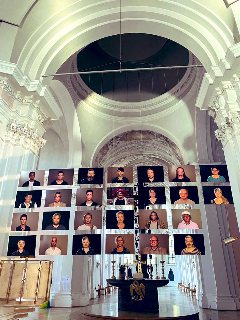 AB_Hornung's tweet photo. Heute Eröffnung der #Prideweeks #CSDNürnberg mit der #Ausstellung „Wir sind“ (queres Fotoprojekt v. K. Riedl) in #EgidienKulturkirche. Es ist ein wichtiges &amp; schönes Projekt gemäß dem diesjährigen Motto „Sichtbarkeit schafft Sicherheit“. Danke, dass ich die Laudatio machen durfte https://t.co/DxjT7iOJ3k