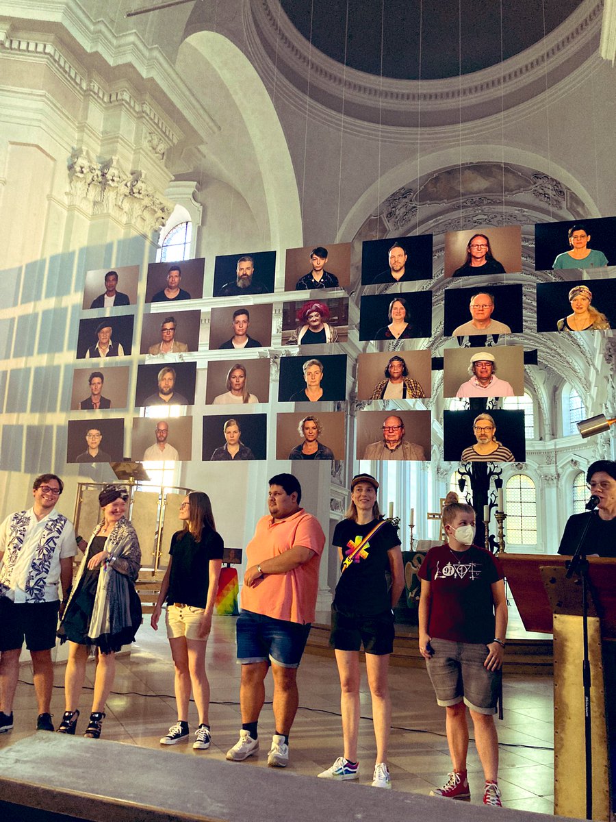 AB_Hornung's tweet photo. Heute Eröffnung der #Prideweeks #CSDNürnberg mit der #Ausstellung „Wir sind“ (queres Fotoprojekt v. K. Riedl) in #EgidienKulturkirche. Es ist ein wichtiges &amp; schönes Projekt gemäß dem diesjährigen Motto „Sichtbarkeit schafft Sicherheit“. Danke, dass ich die Laudatio machen durfte https://t.co/DxjT7iOJ3k