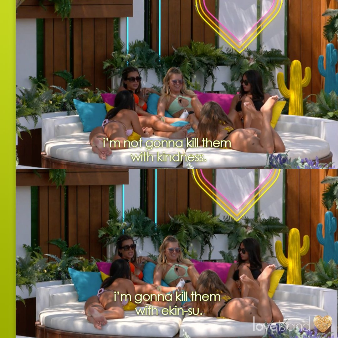LoveIsland's tweet photo. Ekin-Su has her Ekin-Suspicions 👀 #LoveIsland https://t.co/qyKnt078Ge