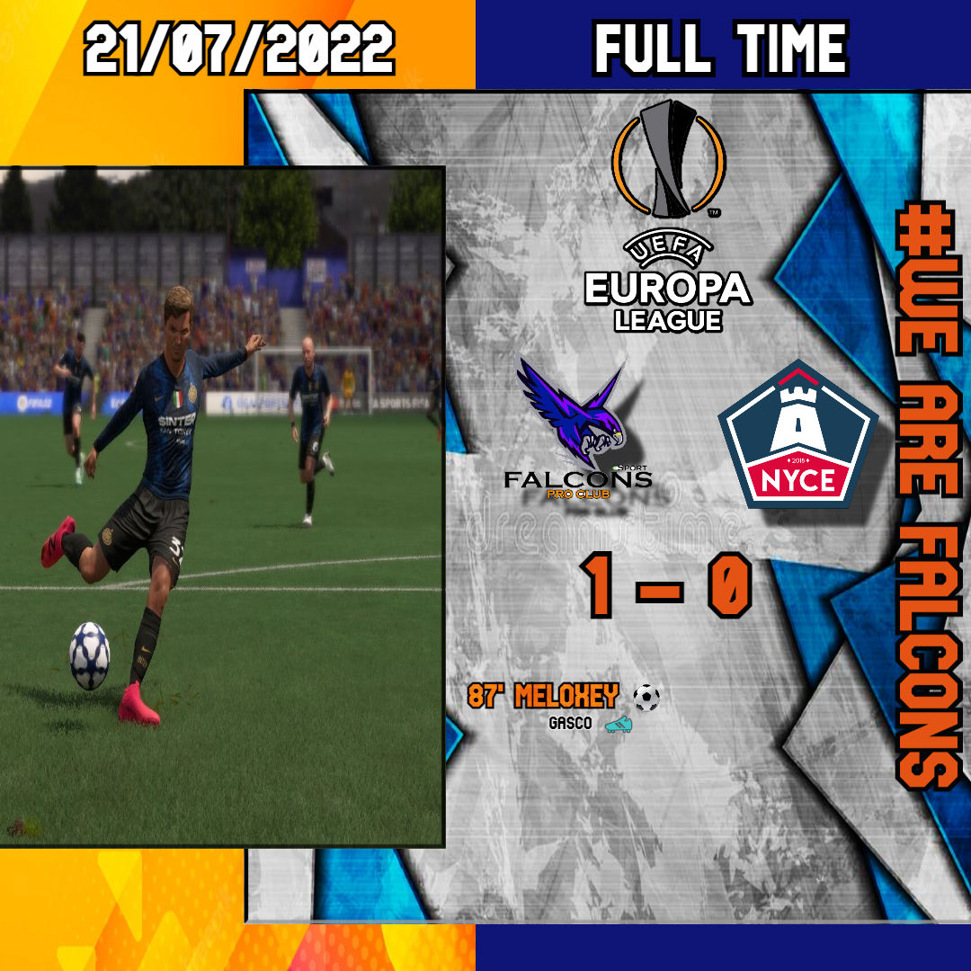 Congratulations for the nice game at <a href="/NyceProclub/">NYCE ProClub</a>