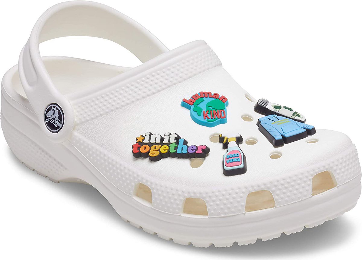 SmoshIan's tweet photo. Crocs Jibbitz are just Pandora charm bracelets for Gen Z send tweet https://t.co/ygBvb20uFV