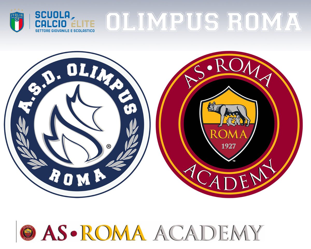 🤝 L’Olimpus Roma diventa AS Roma Academy

Il comunicato stampa ➡️ asolimpus.it/news/olimpus-a…

#Blues #ForzaOlimpus 
<a href="/OfficialASRoma/">AS Roma</a>