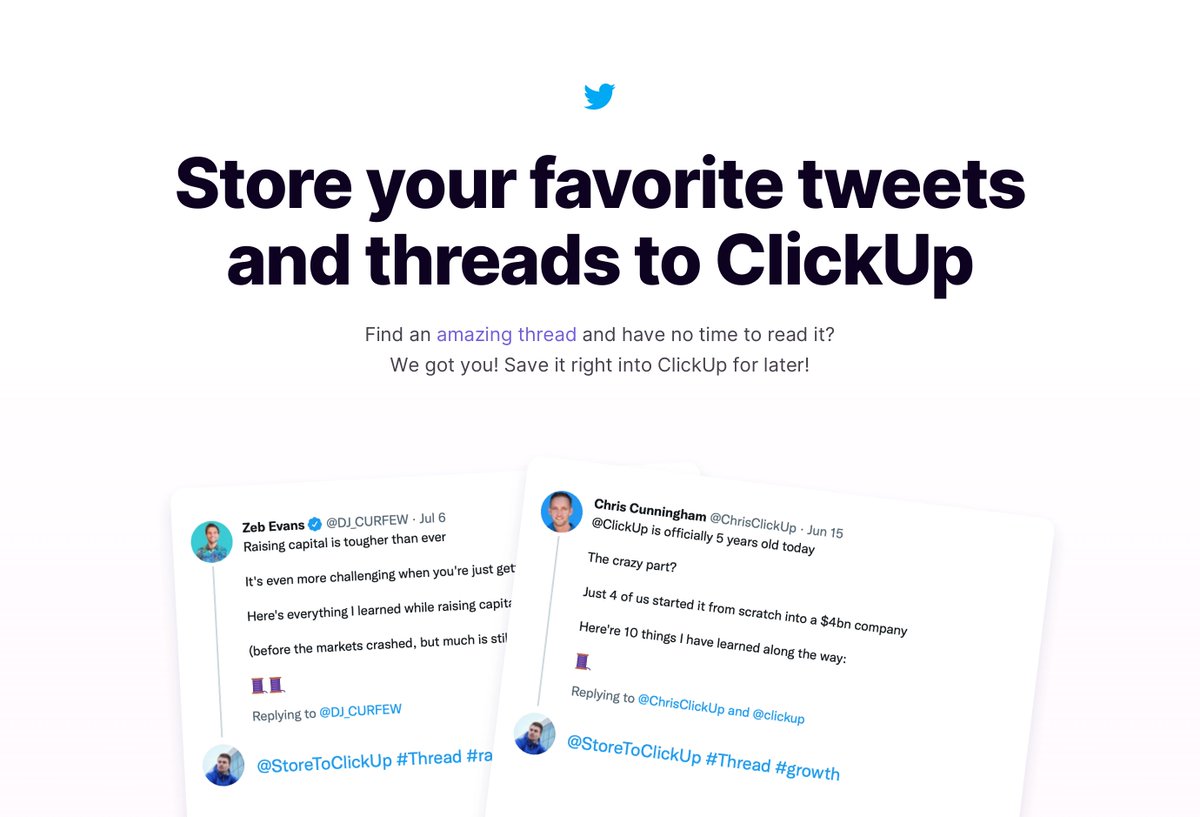 StoreToClickUp tweet picture