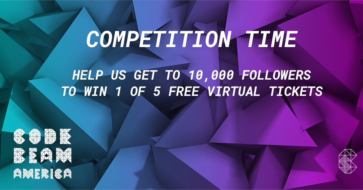 CodeBEAMio's tweet image. Competition Time!
We&apos;re happy to see the #BEAM community growing.
That&apos;s why we want to give away 5 virtual tickets for #CodeBEAM 🇺🇸 once we reach 10,000 followers.

To take part you need:
• Follow @CodeBEAMio
• Retweet this post 

Winners will be announced once we hit the goal
