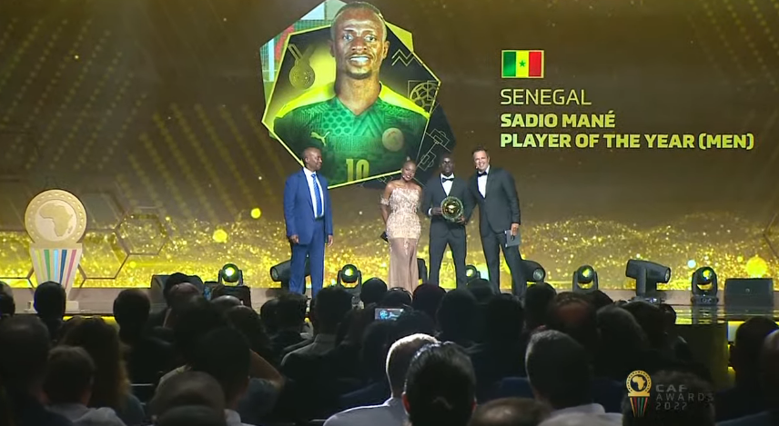 foet247europa's tweet photo. Sadio Mané is the African Footballer of the Year #CAFAwards2022 https://t.co/AVeohA8igq