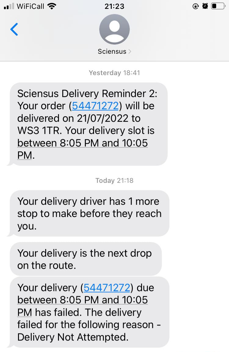 abhowell85's tweet photo. @Sciensus_Group please explain why, after 3 months of badgering,submitting complaints, and speaking 2 numerous people. Being promised by a manger, that my sons medication is 3 months overdue? After the last phone call and complaint, you promised today, and this is what we get! https://t.co/slb5oteEI4