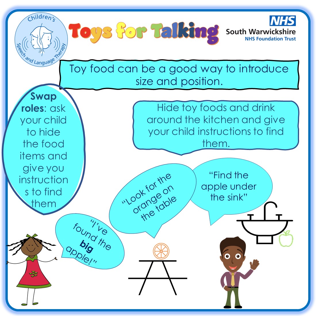 It's Week Five of this years Summer Student Take-Over - this weeks Toys for Talking is: Play Food.
<a href="/nhsswft/">@nhsswft</a> <a href="/timetotalkwarks/">‘time to talk’™ Warwickshire</a> <a href="/RCSLT/">RCSLT 💙</a> <a href="/SLTatBCU/">SLT at BCU</a>