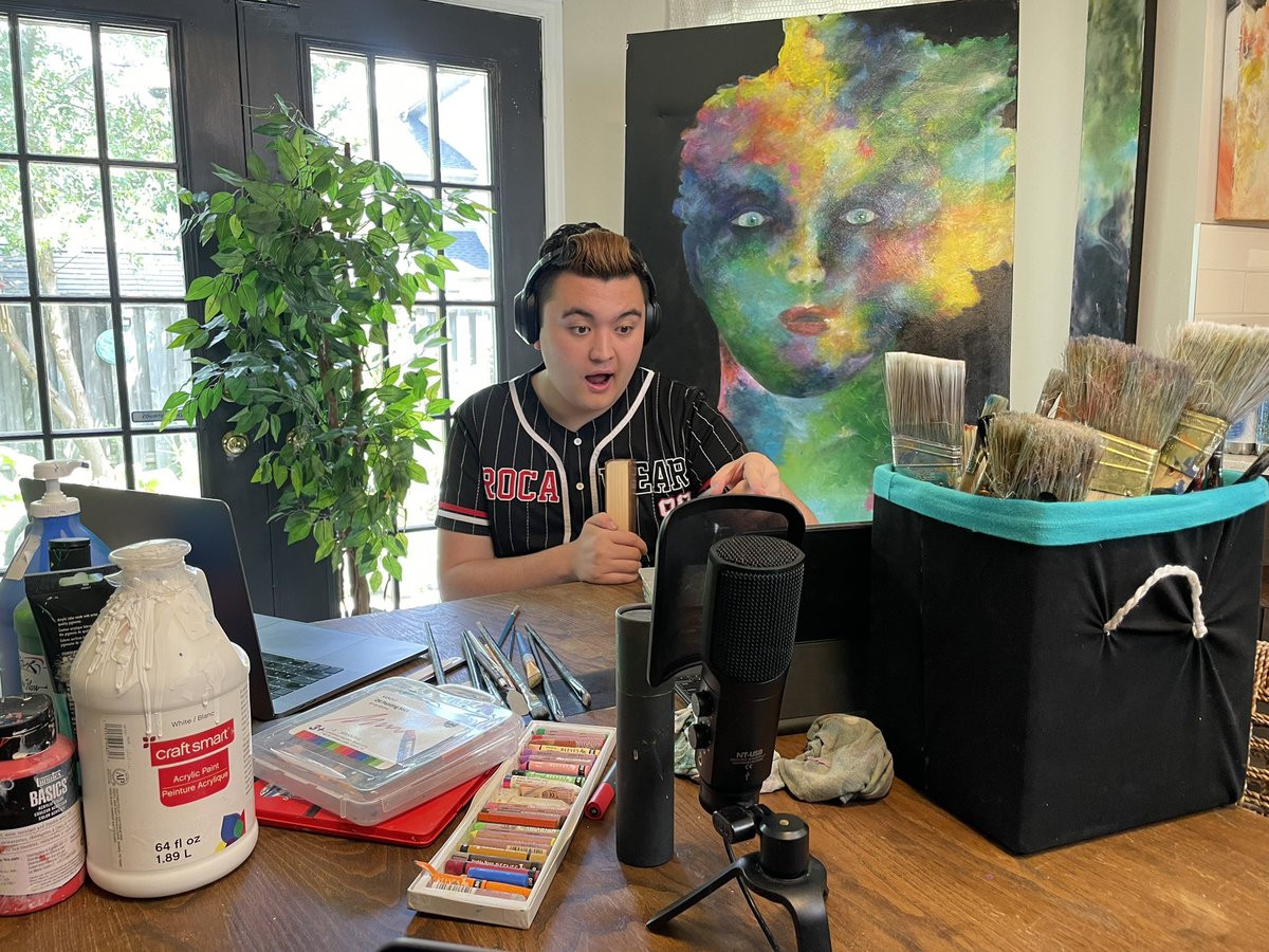 Started my summer online art classes today with talented crews in the <a href="/PeelSchools/">Peel District School Board</a> 
amazing artists! 

#art #artist #create #autism