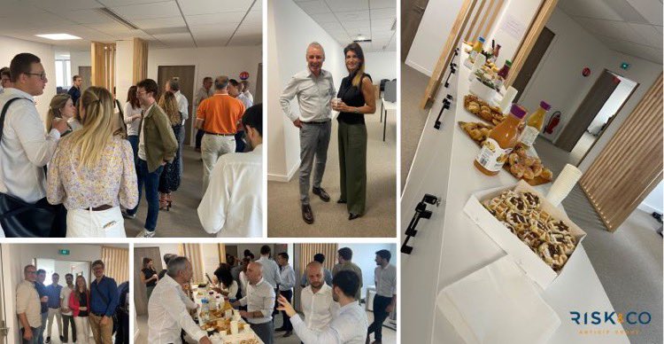Riskeco_groupe's tweet image. [#INAUGURATION] Un petit déjeuner pour fêter nos nouveaux locaux 🥐🍞🍩☕

C&apos;est un déménagement en plusieurs étapes, et qui dit plusieurs étapes, dit plusieurs bonnes raisons de se retrouver ! 🎈
👉 la première en image !
#demenagement #inauguration #cohesion #teaming #qvt