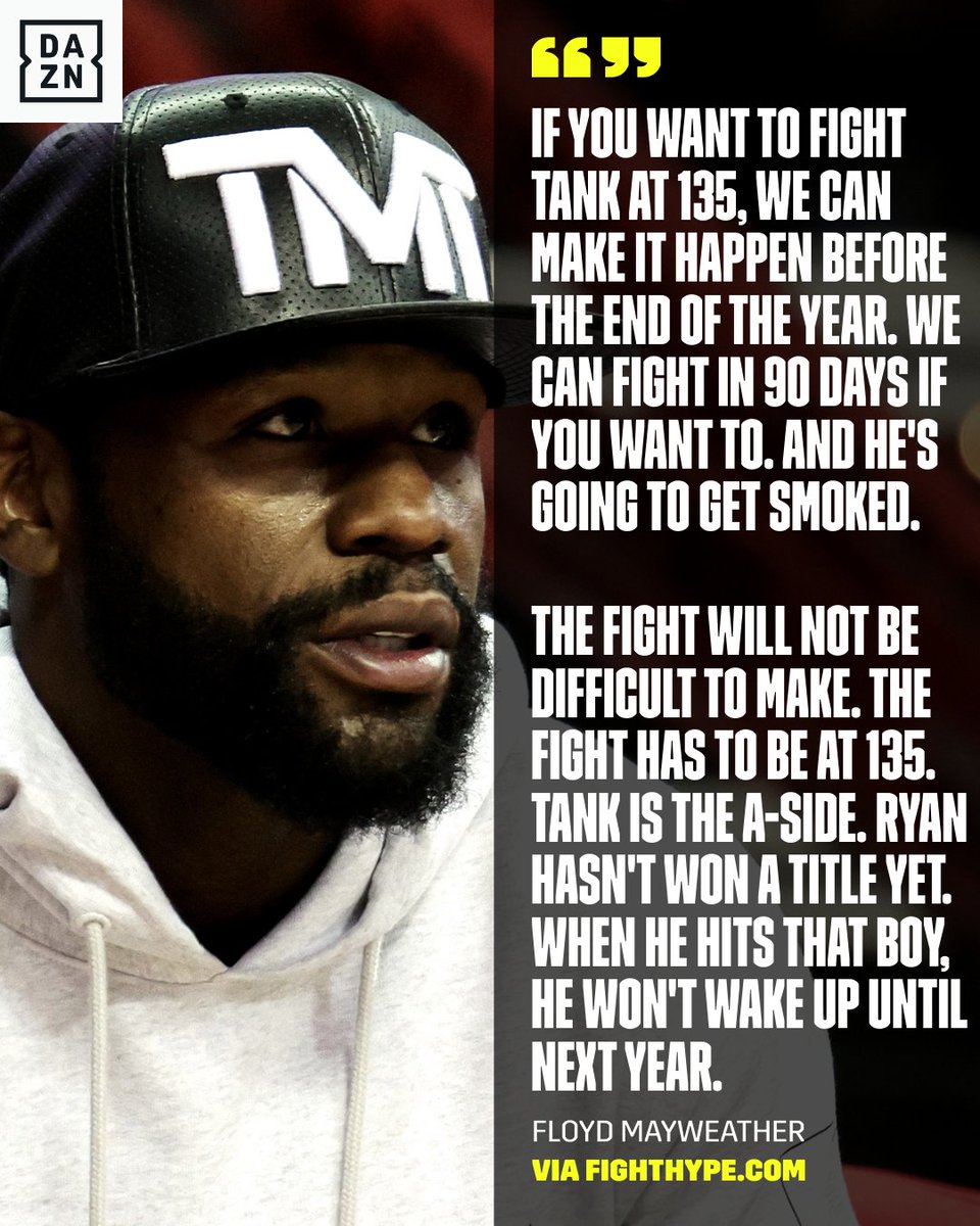 22Archives on Twitter "RT DAZNBoxing Floyd Mayweather has his say on