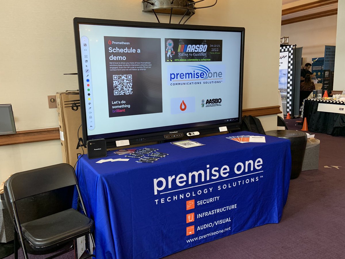 Come and visit Promethean at the Premise One booth! T34 outside the ballroom at AASBO!