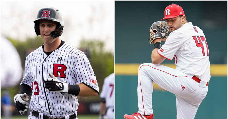 RutgersBaseball's tweet photo. Nick Cimillo and Jared Kollar each made a massive impact on our program this past season. 

We couldn't be more happy to see them get their opportunities with Major League organizations!

#TCD