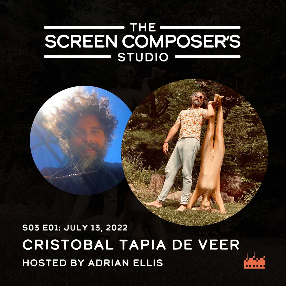 We're delighted to have Cristobal Tapia De Veer (<a href="/CristobalMusic/">CRISTO🐾</a>) join host <a href="/Adrian_Ellis/">Adrian_Ellis</a> as we launch season 3 of the Screen Composer’s Studio Podcast. 
Available wherever you get your podcasts and at buzzsprout.com/1155269

#ScreenComposers #Humans #BlackMirror #TheWhiteLotus