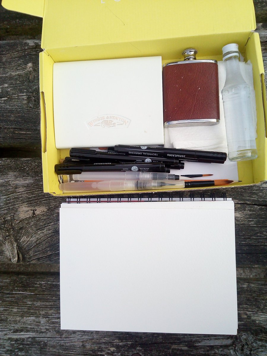 Steve_SJFcrafts's tweet photo. Sorting out what I'm taking with me on @aimeerenee83 Friday #Art group day out in #Conwy tomorrow Knowing me I'll end up only using a #pencil & #Paper #getcreative #Watercolour #fieldkit https://t.co/gU5CyjmgtO