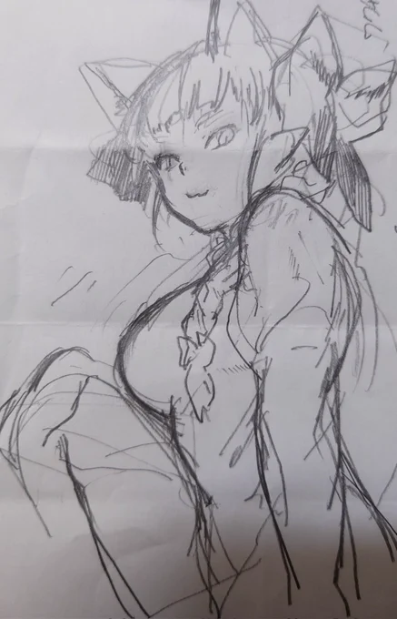 いつ描いたのか忘れたお燐 