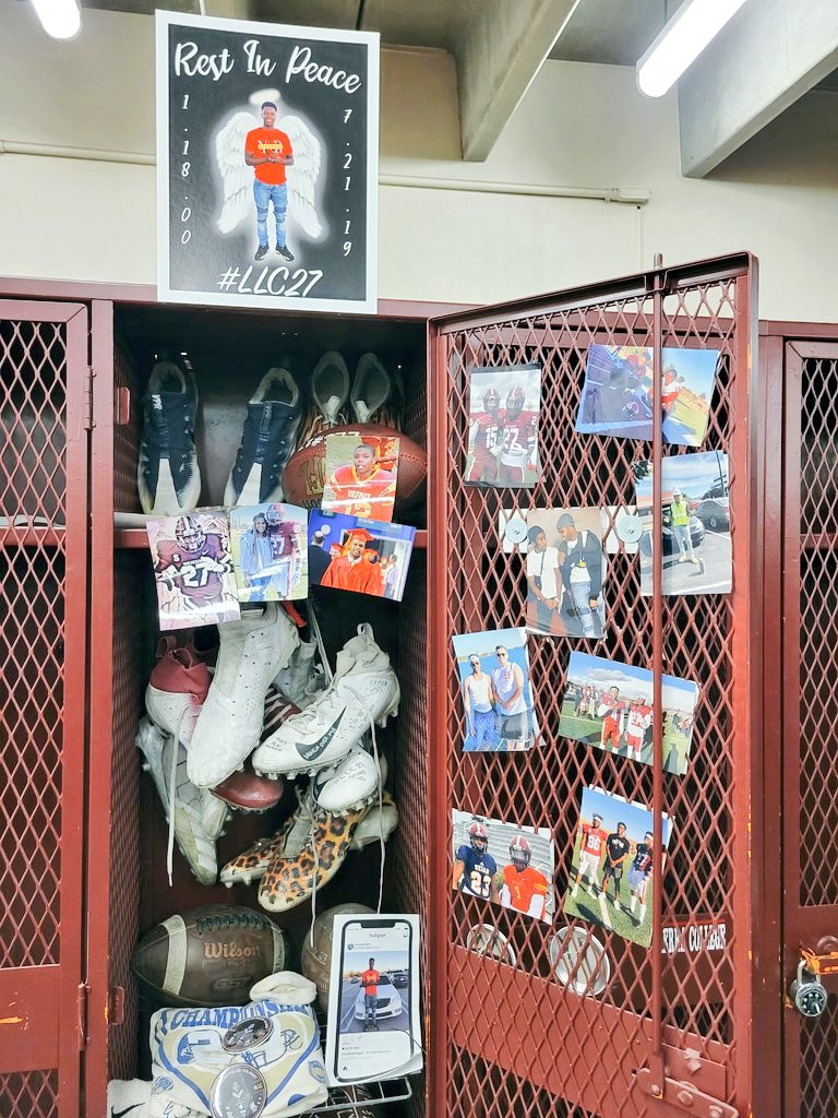 3 years ago we lost a Very Special Young Man. Pops &amp; I are thankful for the amazing time spent with Chance's Family &amp; Friends this summer in Alaska. #27 locker will forever remain his. Chance is gone but never forgotten 💔 #LLC #OneChance