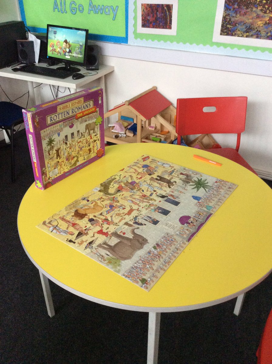 TH_AfterSchoolC's tweet photo. In magpies we finally finished the Horrible Histories puzzle! Team work makes the dream work #THCREW  @HHistories https://t.co/NcXI72JSIb